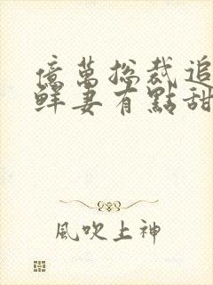 亿万总裁追妻:鲜妻有点甜