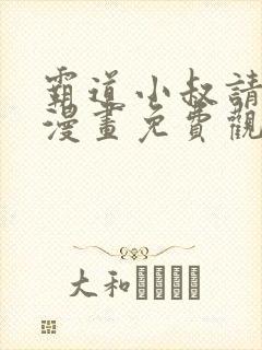 霸道小叔请轻撩漫画免费观看下拉式封面