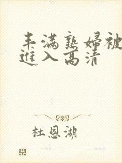 丰满熟妇被猛烈进入高清