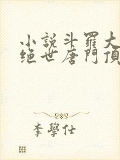 小说斗罗大陆2绝世唐门顶点