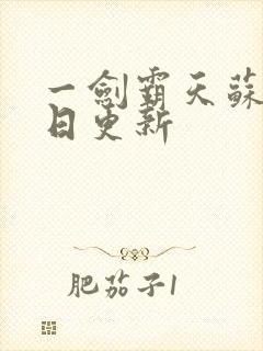 一剑霸天苏信每日更新