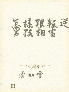 怎样跟叛逆期的男孩相处