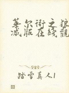 华尔街之狼未删减版在线观看