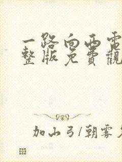 一路向西电影完整版免费观看国语