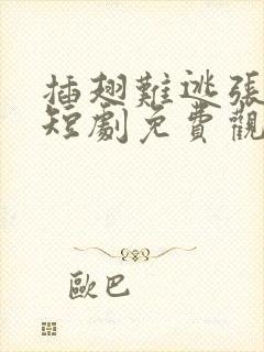 插翅难逃张家成短剧免费观看高清