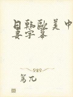 日韩欧美中文人妻字幕封面