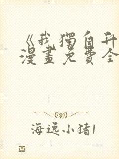 《我独自升级》漫画免费全集