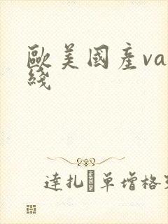 欧美国产va在线封面