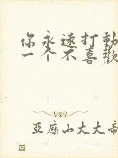 你永远打动不了一个不喜欢你的人封面