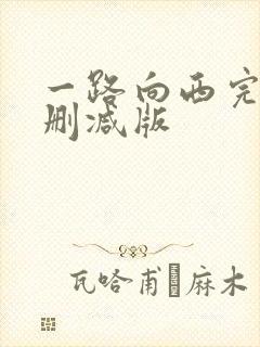 一路向西完整未删减版