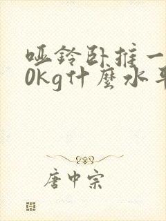 哑铃卧推一边30kg什么水平