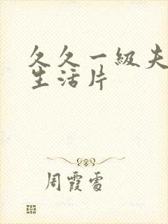 久久一级夫妻性生活片封面