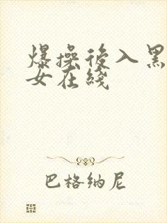 爆操后入黑丝美女在线封面