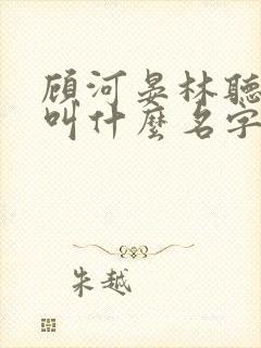顾河晏林听小说叫什么名字