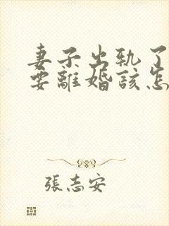 妻子出轨了老公要离婚该怎么挽回封面