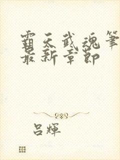 霸天武魂笔趣阁最新章节