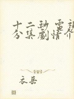 十二秒 电视剧分集剧情介绍