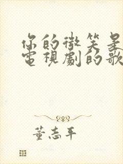 你的微笑是哪个电视剧的歌封面