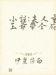 小说:夫人重生王爷带全府一起火葬场封面