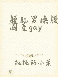 腹肌男操腹肌男国产gay封面