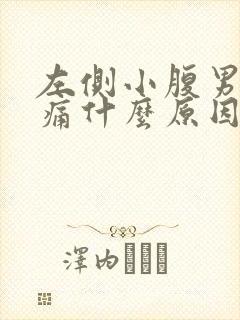 左侧小腹男性疼痛什么原因