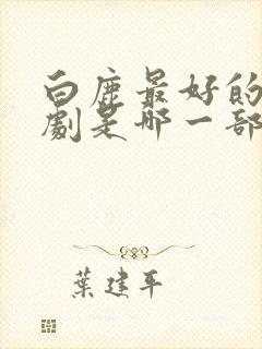 白鹿最好的电视剧是哪一部封面