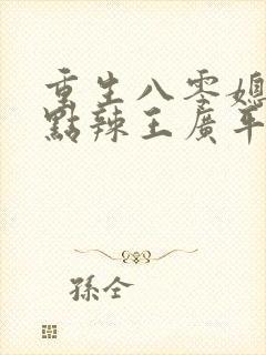 重生八零媳妇有点辣王广平结局