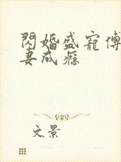 闪婚盛宠傅少宠妻成瘾