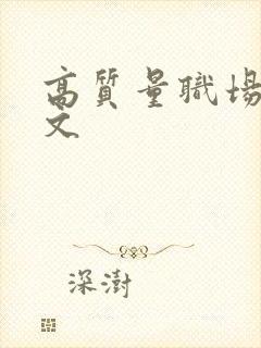 高质量职场言情文