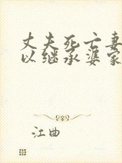 丈夫死亡妻子可以继承婆家房产吗封面