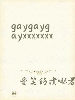 gaygaygayxxxxxxx封面