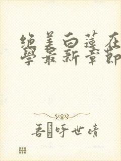 绝美白莲在线教学最新章节