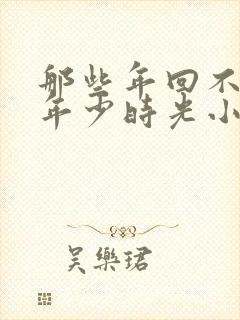 那些年回不去的年少时光小说结局