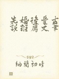 先婚后爱古言小说推荐文笔好高质量