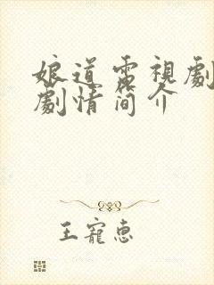 娘道电视剧全集剧情简介