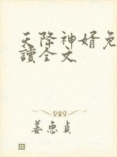 天降神婿免费阅读全文