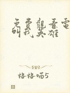 免费观看电影请叫我英雄