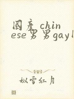 国产 chinese男男gay网站