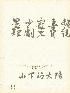 墨少宠妻超级甜短剧免费观看