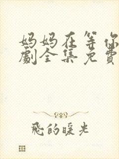 妈妈在等你电视剧全集免费观看完整版