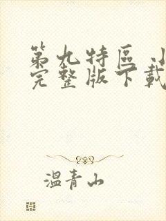 第九特区 小说完整版下载txt