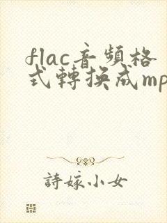 flac音频格式转换成mp3封面