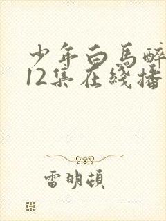 少年白马醉春风12集在线播放封面