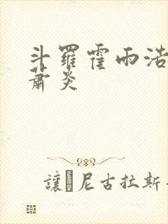 斗罗霍雨浩拜师萧炎