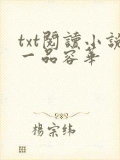 txt阅读小说一品容华