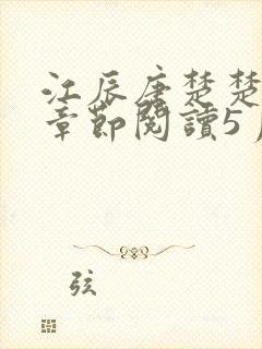 江辰唐楚楚最新章节阅读5月5日