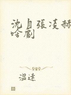 沈月张凌赫拍的啥剧