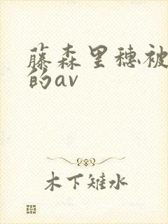 藤森里穗被中出的av