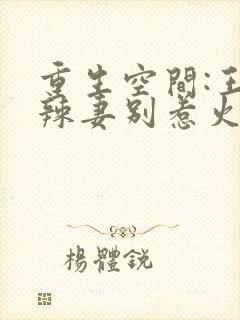 重生空间:王牌辣妻别惹火