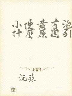 小便黄有泡沫是什么原因引起的封面